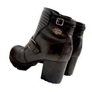 Harley-Davidson Women's Cannell 5.5 inch Black Leather Boots